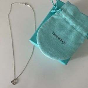 Tiffany co. open heart pendant necklace brand new condition!!!